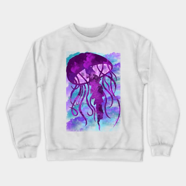 Small jellyfish Crewneck Sweatshirt by Eikia